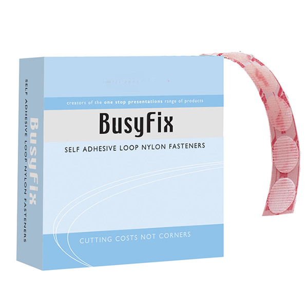 BusyFix 20mm Self Adhesive Velcro Coins | 100/1000 Pack Sizes